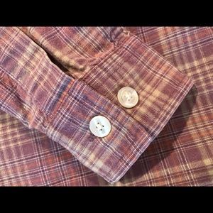 L.L. Bean Purple Plaid Button Down Shirt